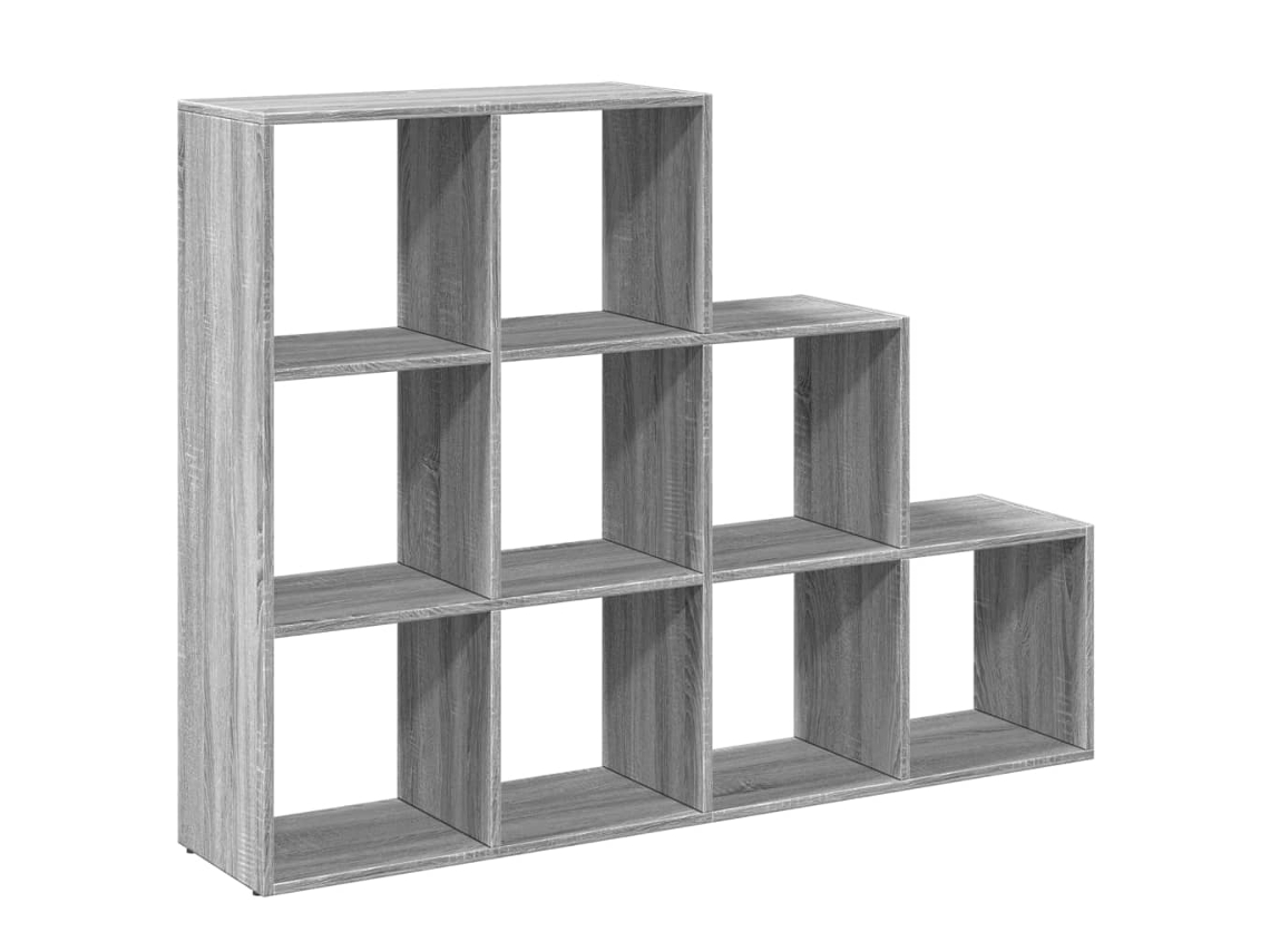 Room Divider Bookcase, Room Divider Bookcases Vidaxl Cinzeto Madeira Processada (137.5 X 29 X 103.5 Cm)
