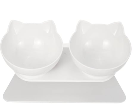 Doseador de Ração para Gatos DUDUPET Branco (800ml - PC Plastico)