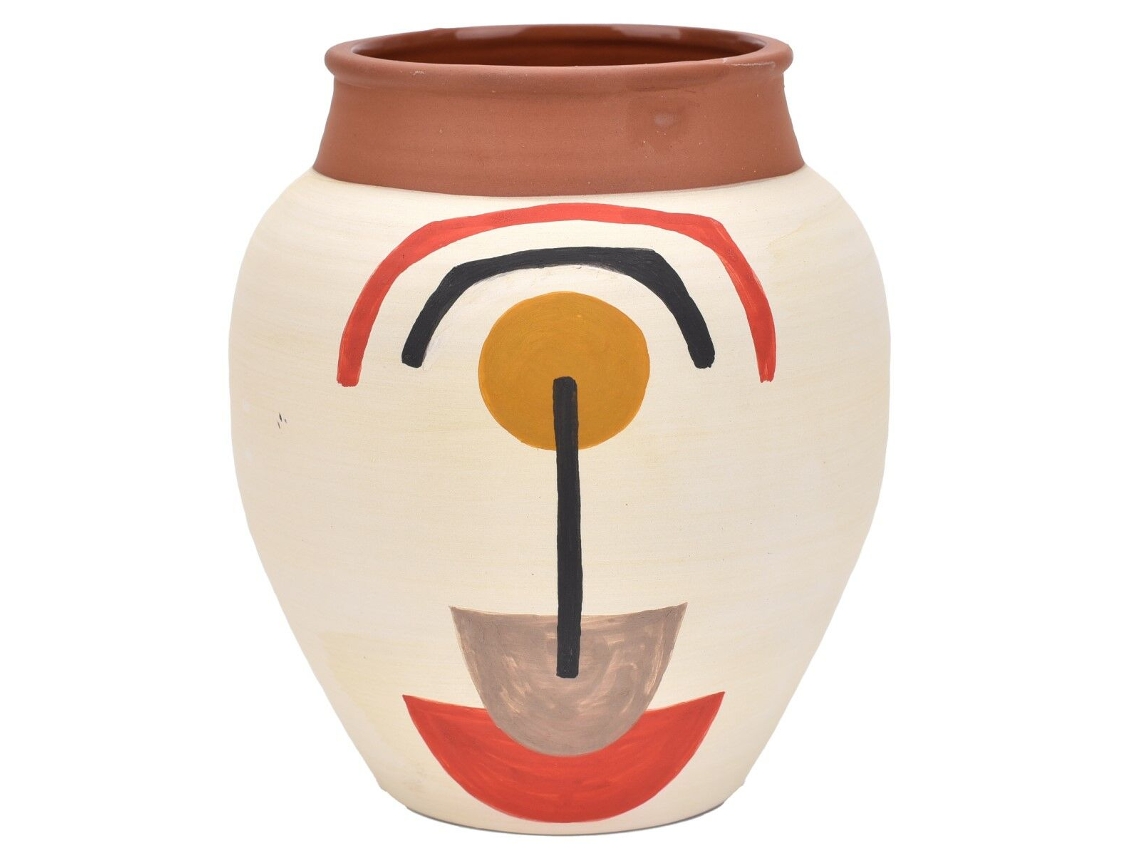 Vaso SIGNES GRIMALT Branco Cerâmica 13x15x13 cm