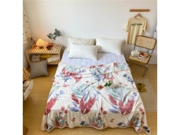 Manta de Inverno Elegante Fansu em Fleece com Estampa Floral Macia e Quente Flanela Grossa Ideal para Cama Qua