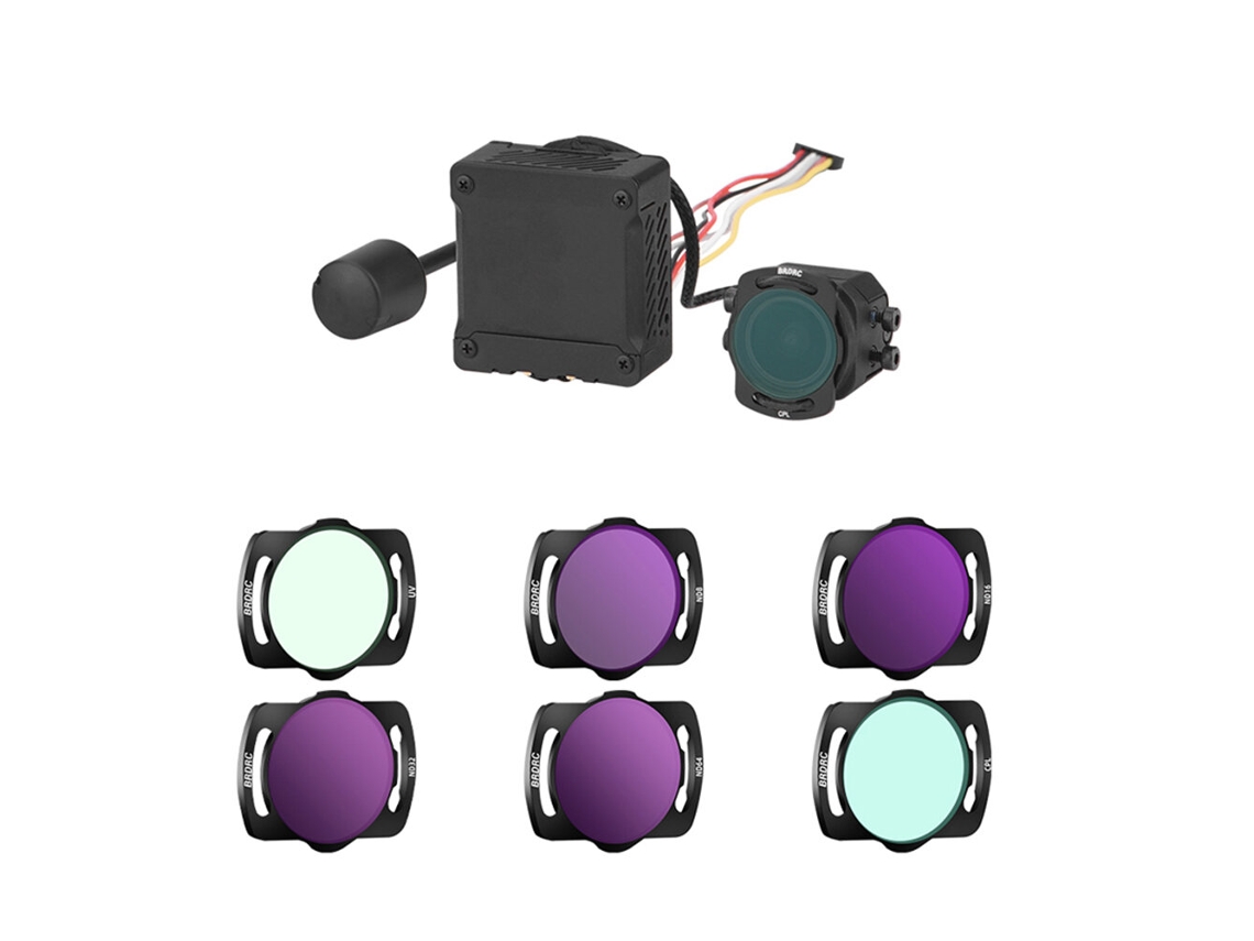 Conjunto de filtros para lentes de câmera Brdrc UVCPLN8ND16ND32ND64 para DJI Avata (DJI O3 Air)