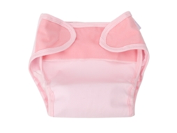 Pantalones De Pañal Reutilizables Para Bebé De Algodón Suave Impermeable Y Transpirable De Tres Capas Lavables (rosado M)