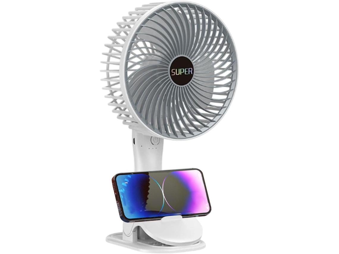 Ventilador De Mesa Silencioso Com 3 Velocidades, Suporte Parede,