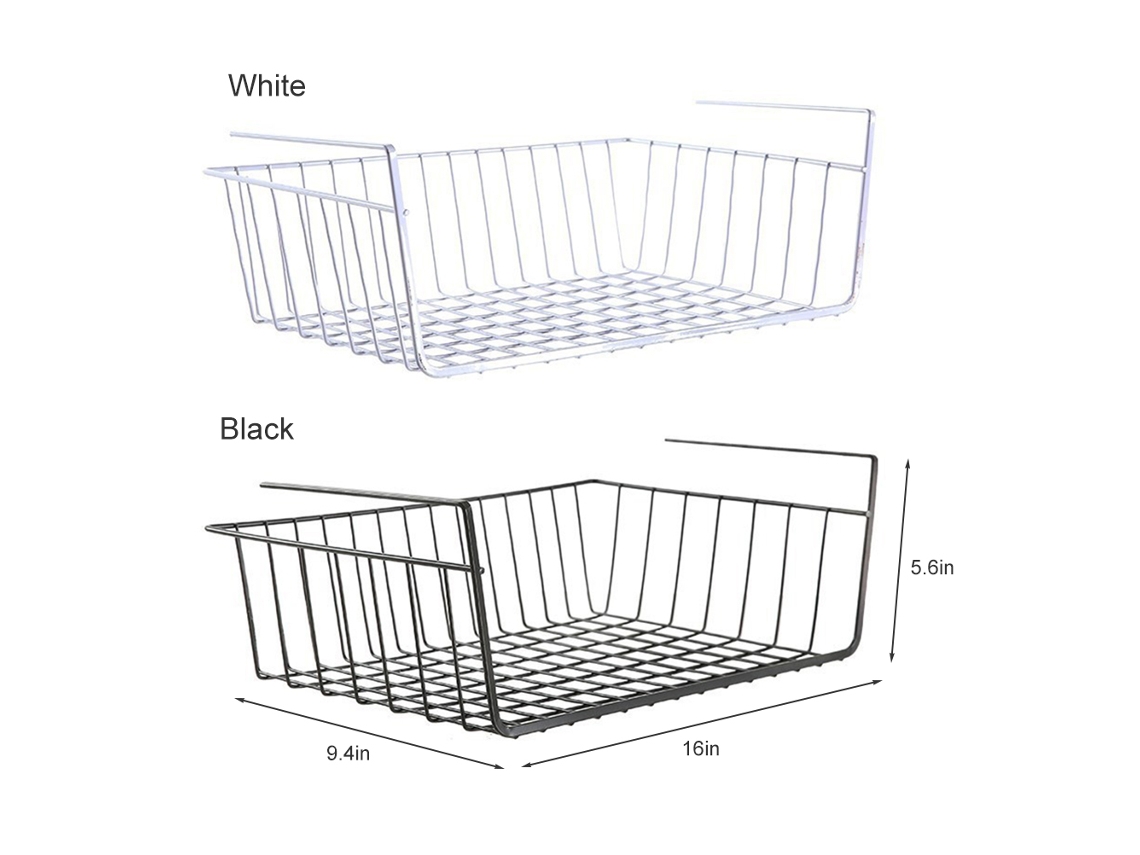 Cabinet Storage Organizer Rack (white, Large) (us Patent) Eoocoo