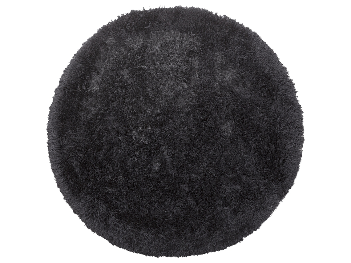 Tapete BELIANI Cide de Poliéster Preto 140x140