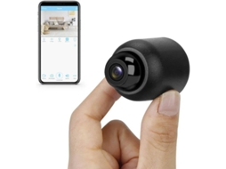 Câmera espiã sem fio Bestvite HD 1080p com WiFi e detecção de movimento (preta)