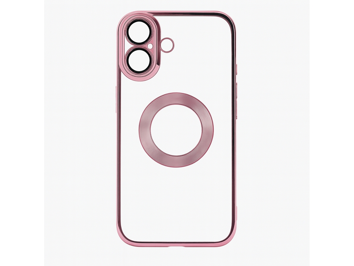 Capa Skyhe Para Apple Iphone 16 Chrome Ret Rose Gold