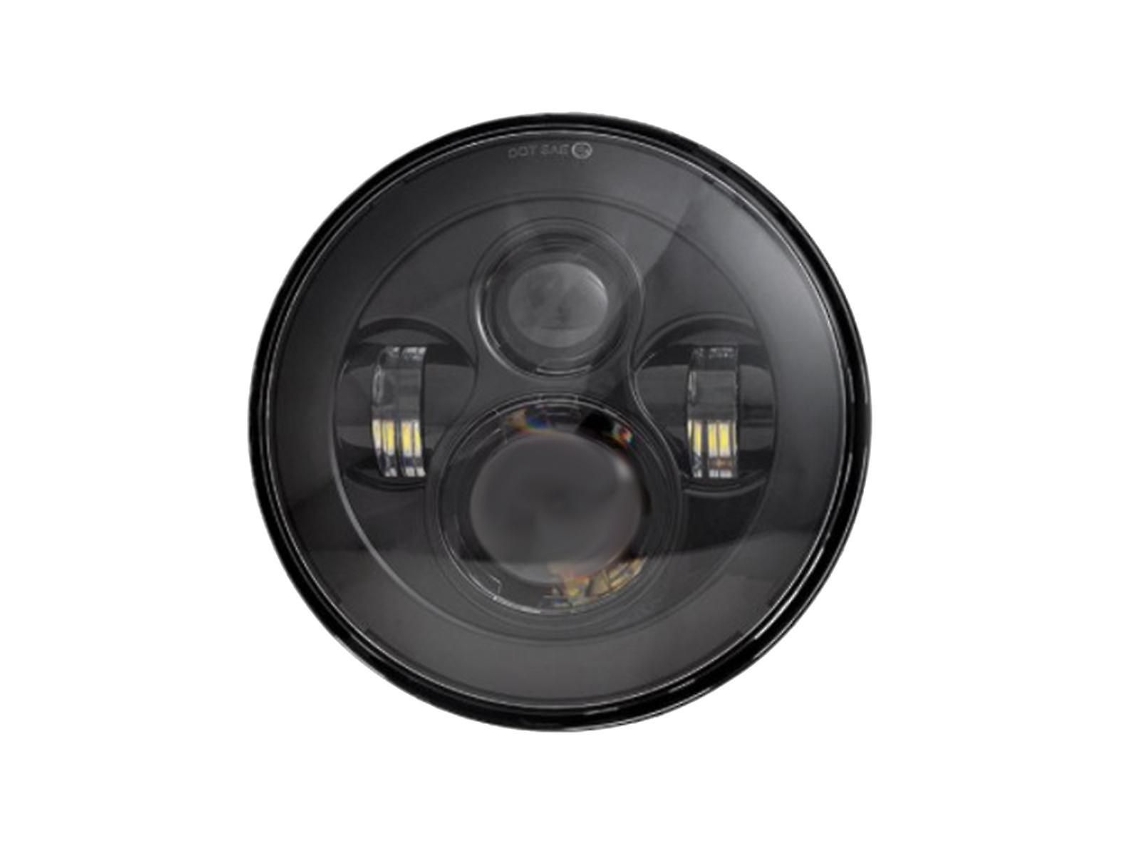 Faróis De Led Redondos De 7 Polegadas Com Fundo Preto Para Automóveis