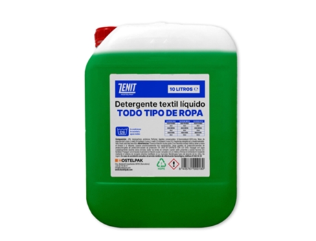 HOSTELPAK 10L Detergente Líquido para Todos Os Tipos de Roupa