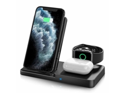 Carregador Sem Fio Qi Para Samsung Yizhood Seda Preto