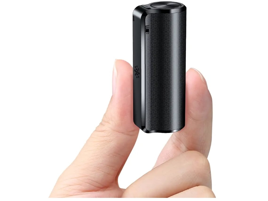 Gravador de Voz Digital de 16 Gb Mini Gravador Magnético Ativado Por Voz Adequado para Reuniões Entrevistas Aulas Palestras Preto