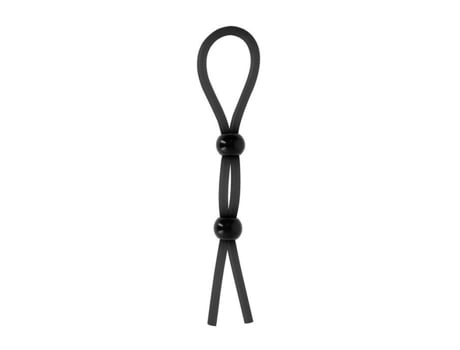 Anel Duplo - Shots Toys - Booster Black - Silicone Médico - Ajustável - Impermeável