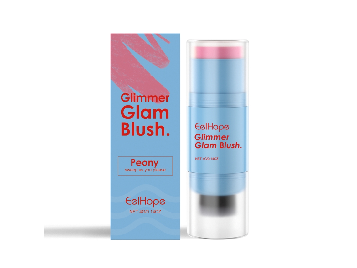 Pinceis Blush Duplo Cor Péonia Maquiagem