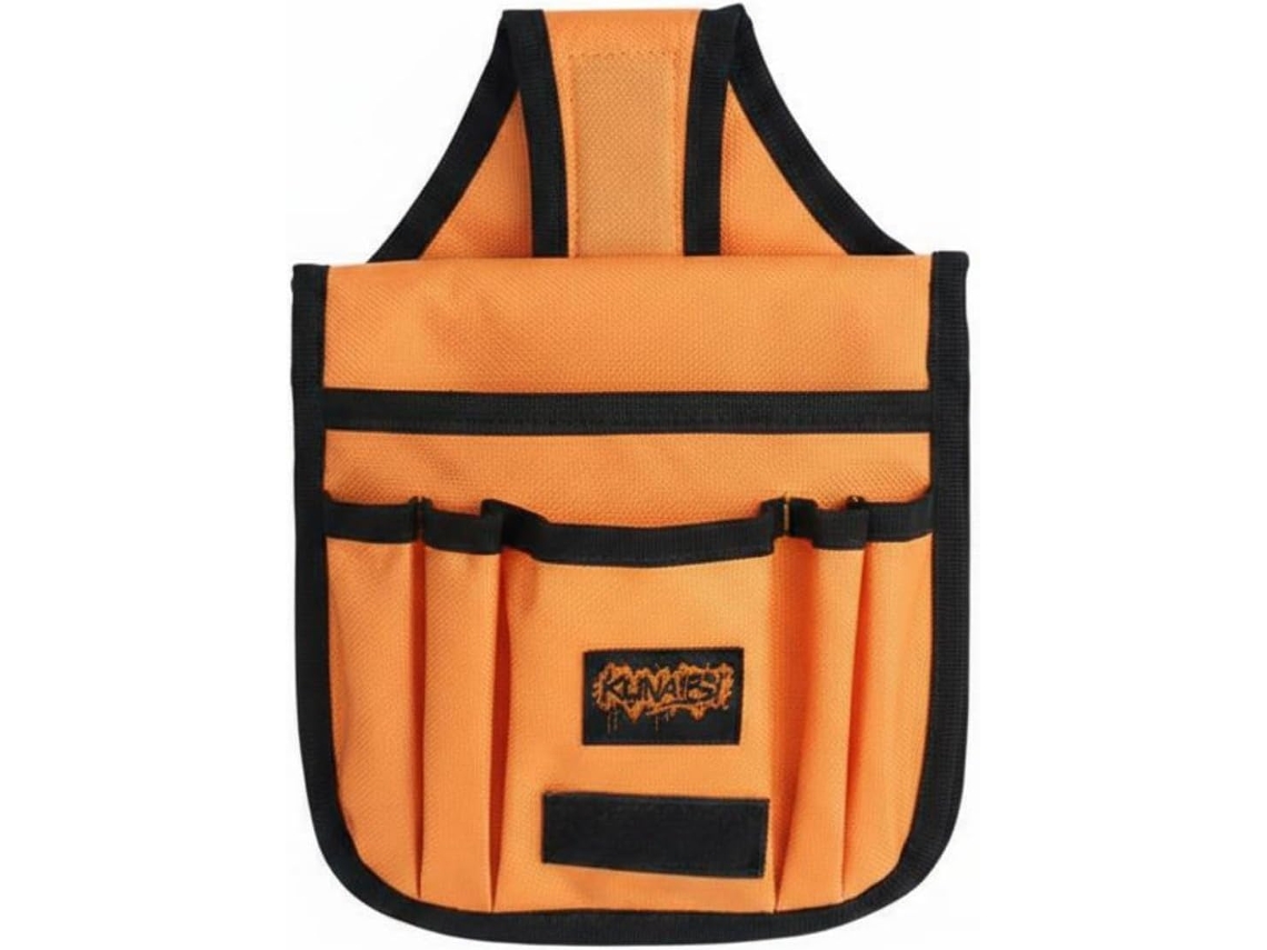 Bolsa transversal compacta Qianly para ferramentas, bolsa de lona resistente a arranhões para armazenamento sem rodinhas, Preta