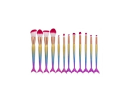 10/12/16 Peças Maquilhagem Base Pó Creme Sobrancelha Sombra para Os Olhos Delineador Lábio Blush Corretivo BelezapincéisConjunto C LUUCOZK