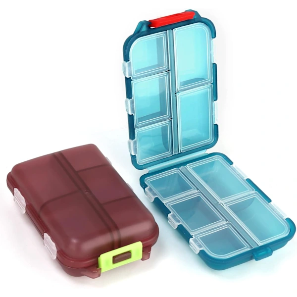 /ea/ Porta, Comprimidos Reutilizável De 2 Peças, Organizador De Comprimidos Fofo, Porta, Comprimidos Pequeno