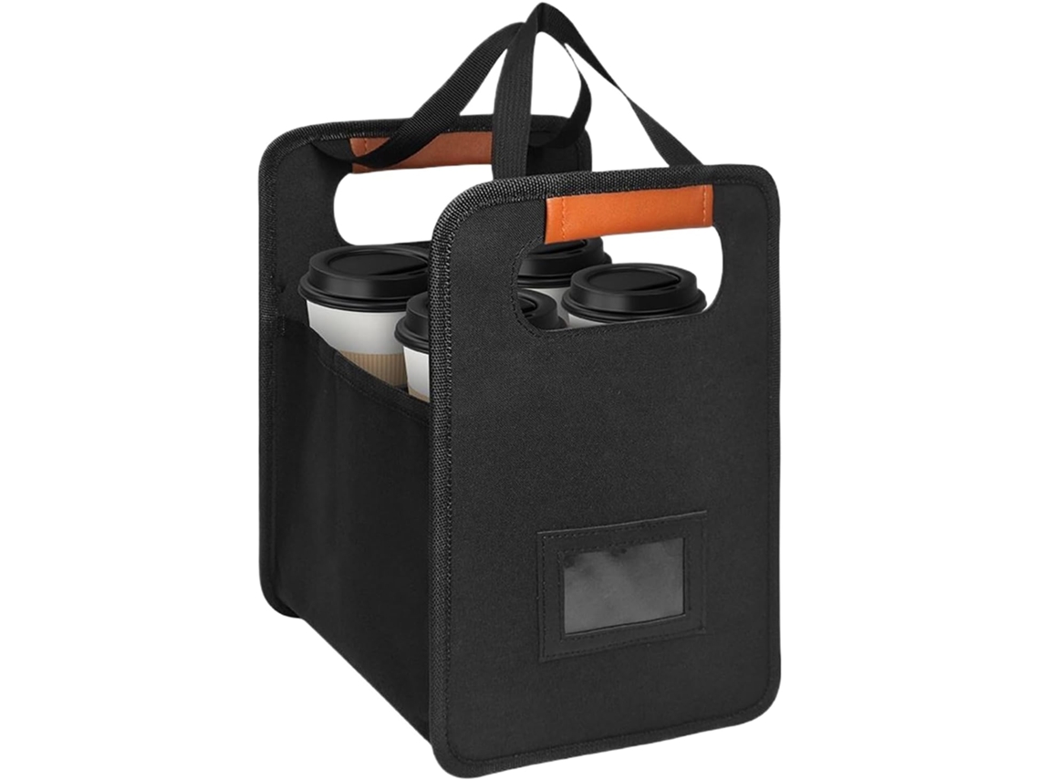 Porte-boissons Réutilisable Porte-gobelet À Café Pliable Plateau Réutilisable Pour Boissons Avec Diviseurs Réglables