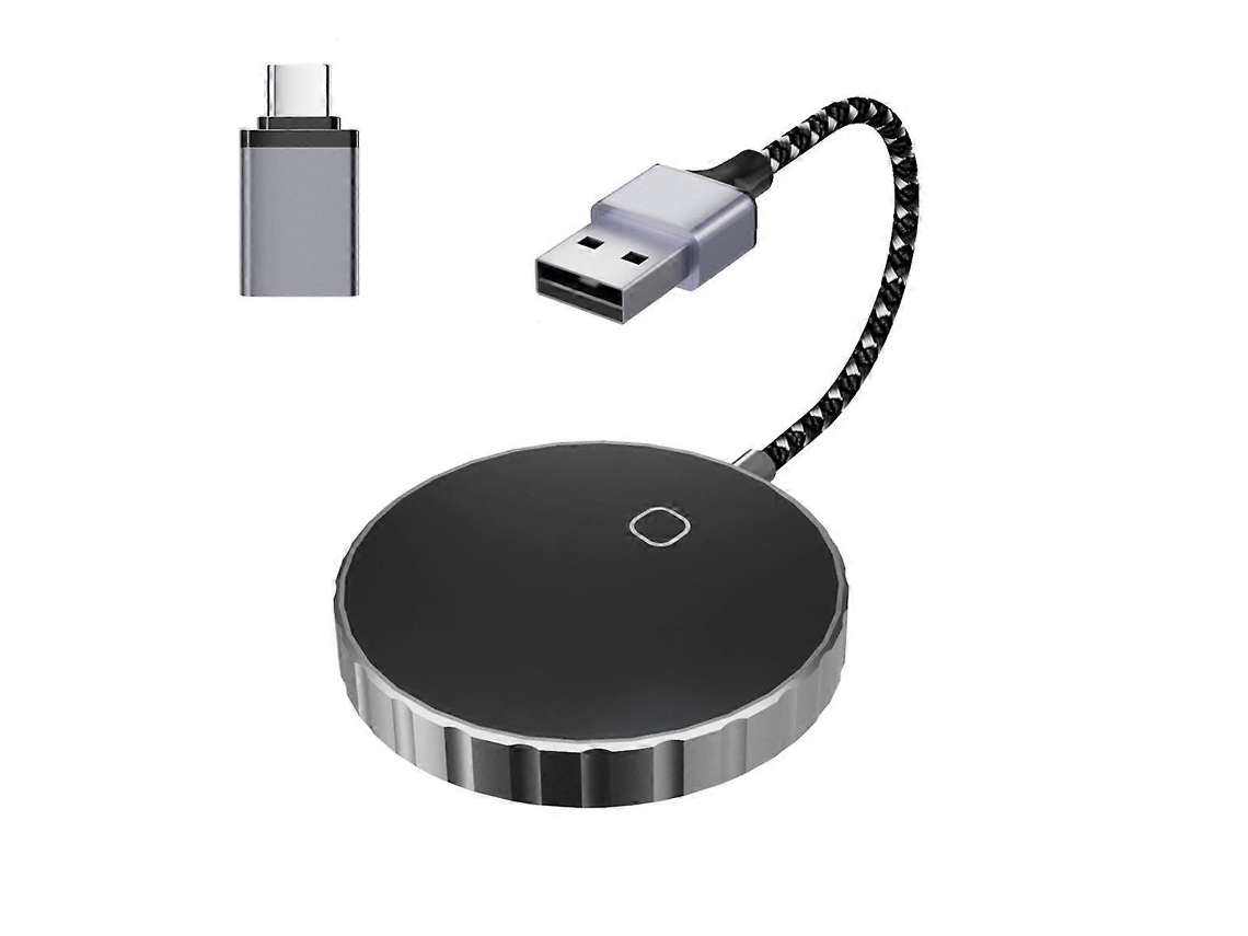 Adaptador Carplay Sem Fio 2 Em 1 Para Carro, Conversor Rápido De Carplay Com Fio Para Carplay Sem Fio. Hengjian