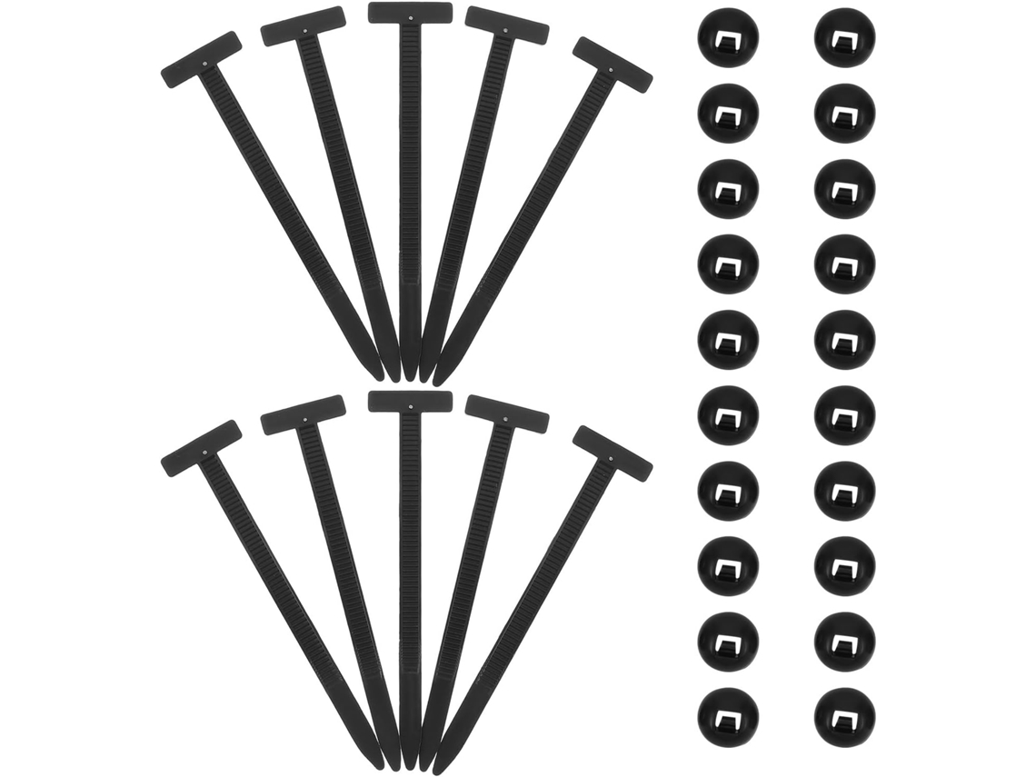 Pacote Com 200 Fivelas De Nylon Com Trava Automática Para Organização De Malas.