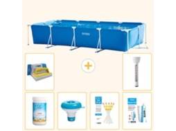 Intex Piscina Com Estrutura Retangular - 450x220x84 Cm - 7-peças S21259