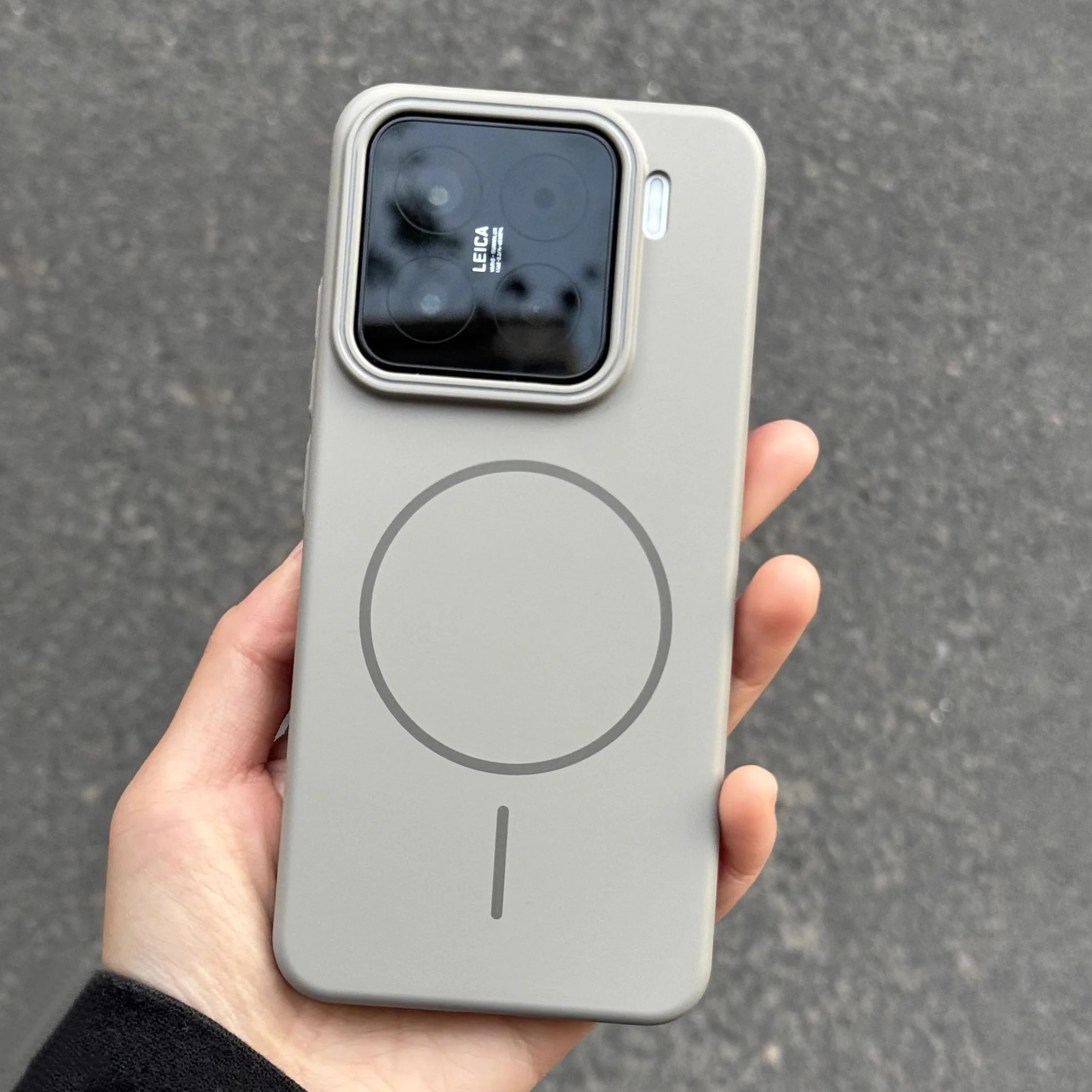 Capa Rígida Magnética (cinza Claro Redmi Note 13r), Capa Protetora Para Carregamento.