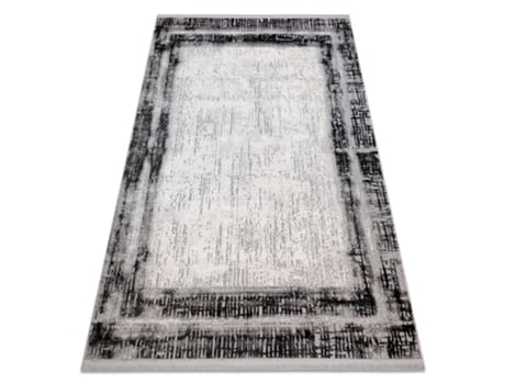 Tapete Moderno Tuls Estrutural, Franjas 51235 Vintage, Quadro Antracite (280 x 370 cm)