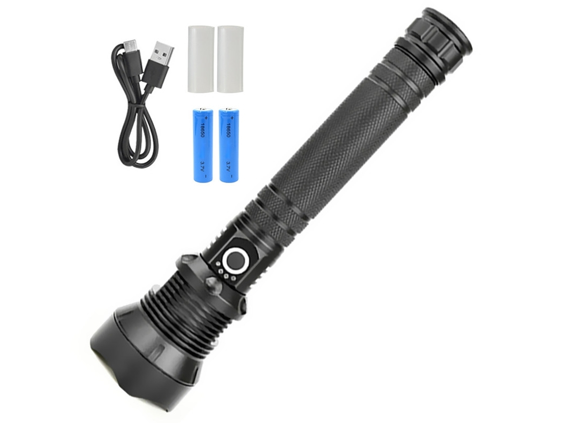 Lanterna Led Lanterna Led de 150.000 Lúmens Altos Ipx7 À Prova D'Água e 5 Modos Preto BISBISOUS VIGA EUROPE
