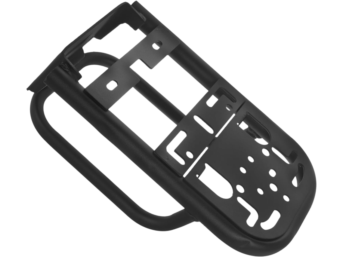 Mochila para bicicleta elétrica, preta, com suporte Ferro, tamanho grande.