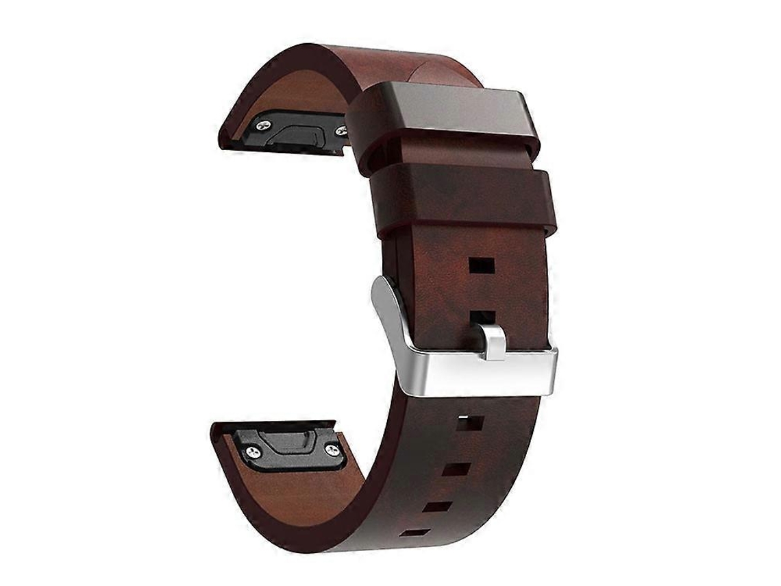 Pulseira De Substituição De Couro Sintético De 210 Mm Com Ponta Pontiaguda Para Relógio Garmin Fenix ​​​​​​5 Olysi Shop