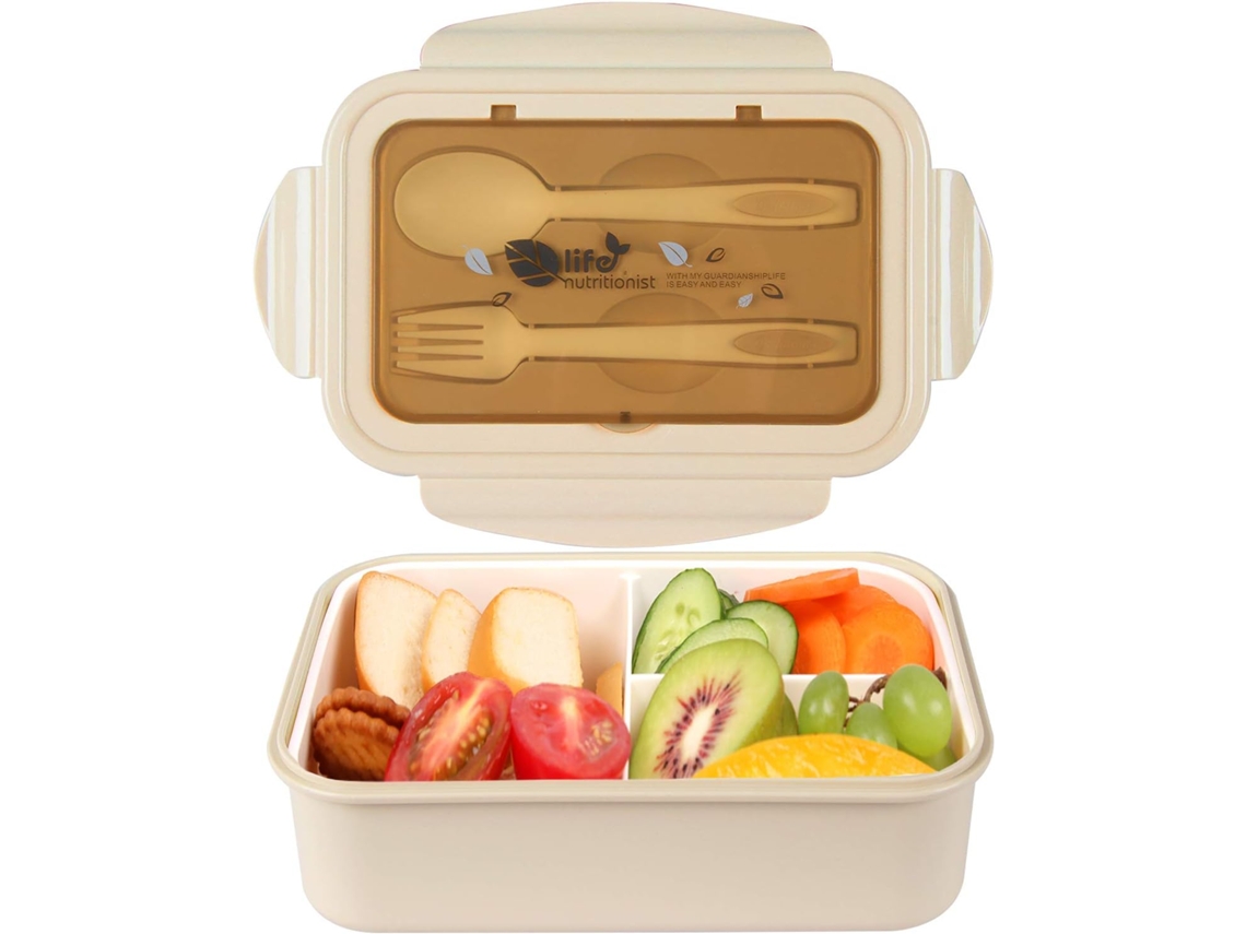 Lancheiras Bento Boxes Lancheiras Lancheiras À Prova de Vazamento para Crianças e Adultos Cáqui ZMDECQNA