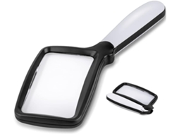 Lupa De Mão Dobrável Com 5 Luzes Led, Ampliação De 2x, 2 Modos De Iluminação E Intensidade Ajustável, Ideal Para Idosos. Aquaforge