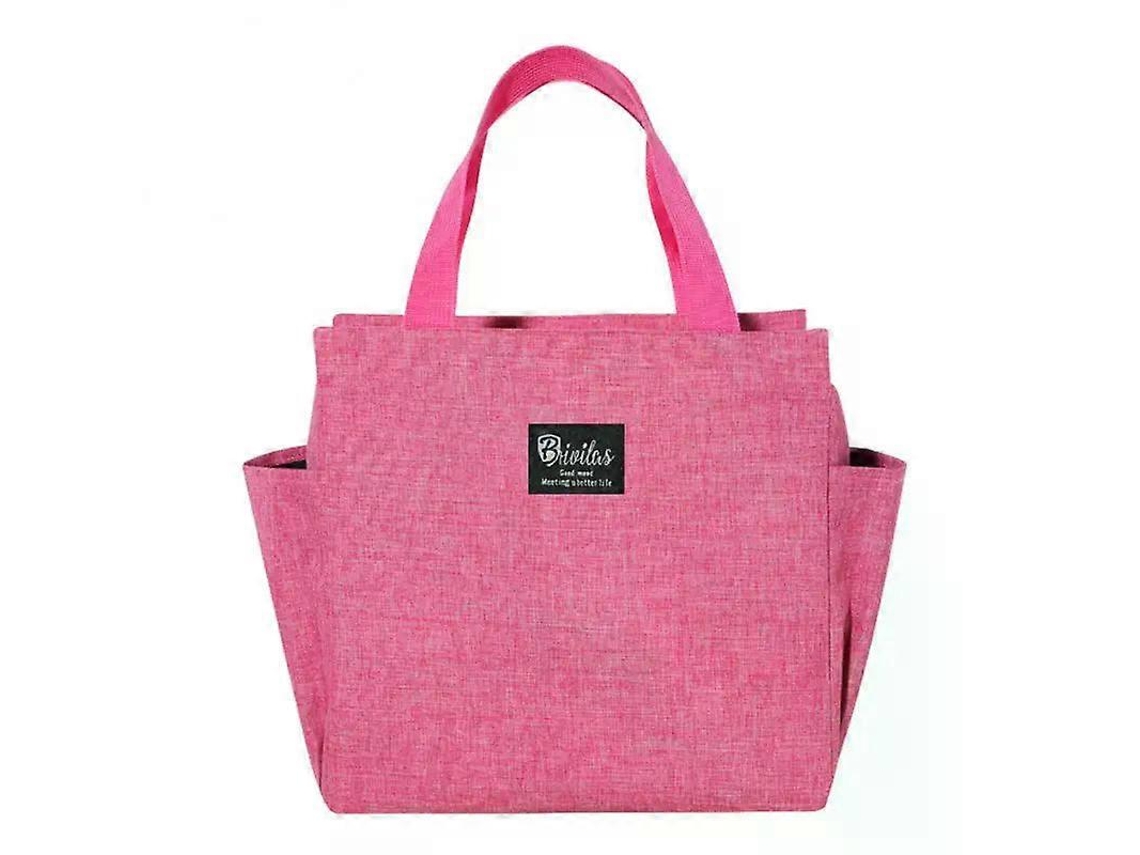 Bolsa Térmica Para Almoço, Em Tecido Oxford, Cor Preta, Impermeável, Estrutura Prática, Reutilizável E Fácil De Transportar