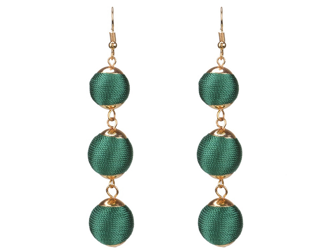 Brincos De Moda Bordados De Tiras Decoração De Cobre