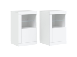 Side Cabinet, Side Cabinets Vidaxl Branco Madeira Processada (n/a)