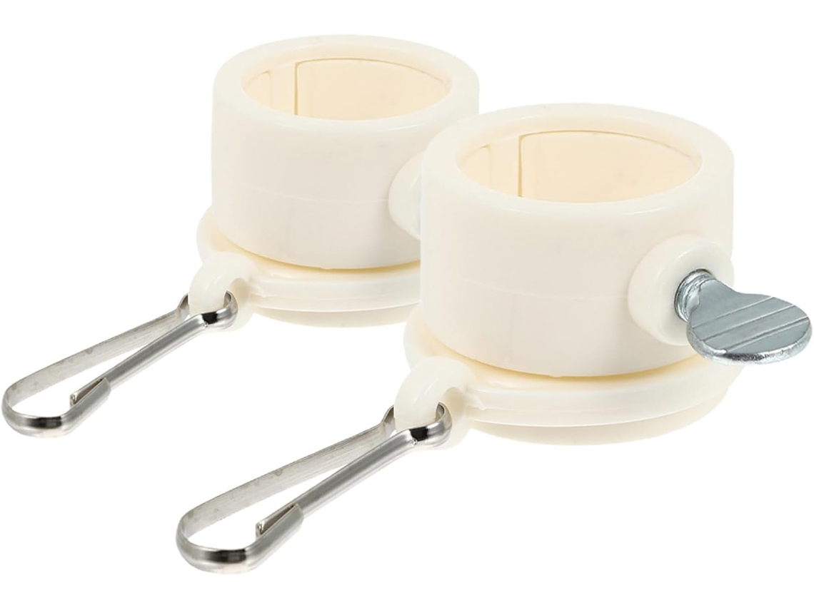 Inoomp Kit de 2 Anéis Giratórios para Mastro de Bandeira com Mosquetão, Instalação Sem Ferramentas, Anéis de Montagem CHABERLU