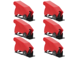 Conjunto De 6 Capas Para Interruptores Basculantes, Em Plástico Impermeável E Ferro.
