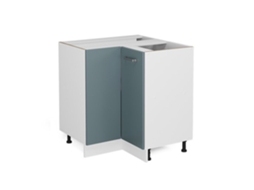 Móvel de canto Vicco R-Line, cinza azulado, 75,6 cm sem bancada