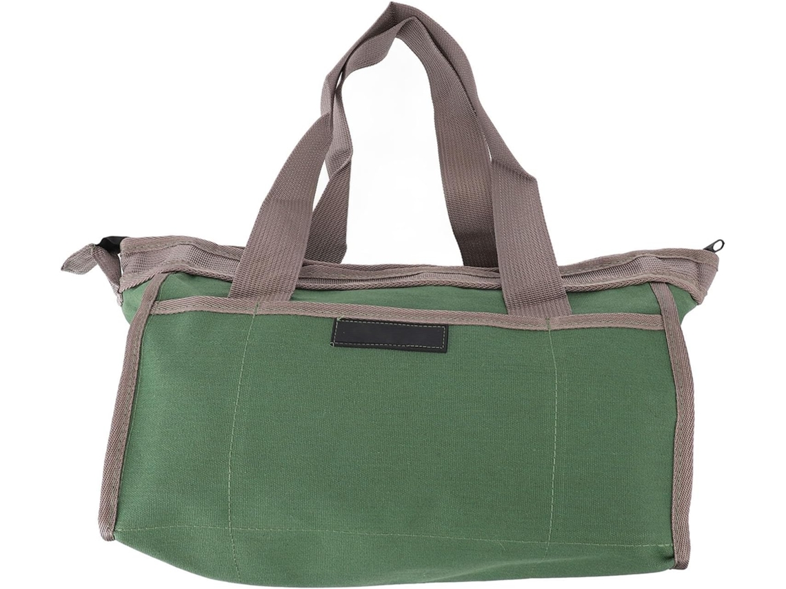 Bolsa De Ferramentas Chiciris Lona Grande Capacidade Com Abertura Ampla Para Eletricistas E Mecânicos Na Cor Verde Oliva