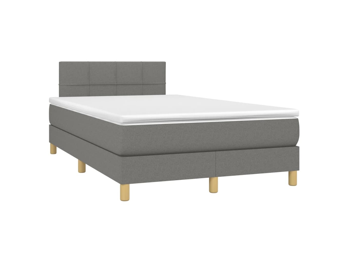 Box Spring Bed, Box Spring Beds Vidaxl Cinzeto Tecido (120 X 190 Cm)