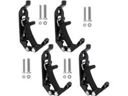 Suportes Genéricos Para Rack De Teto 4 Unidades, Suportes De Parede Para Barco, Braçadeiras De Metal Com Borracha