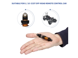 4 Pçs Amortecedor Ajustável De Metal 120mm Para Carro Off-road Crawler Controle Remoto 1/10 Tamiya Cc01