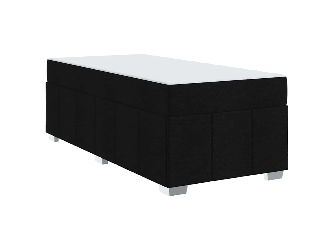 Conjunto 1 Cama Box Vidaxl Preto Tecido (80 X 200 Cm)