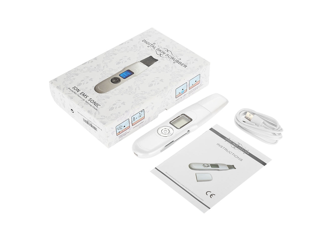 Limpador Facial Ultrassônico Iônico Ems Limpeza Profunda