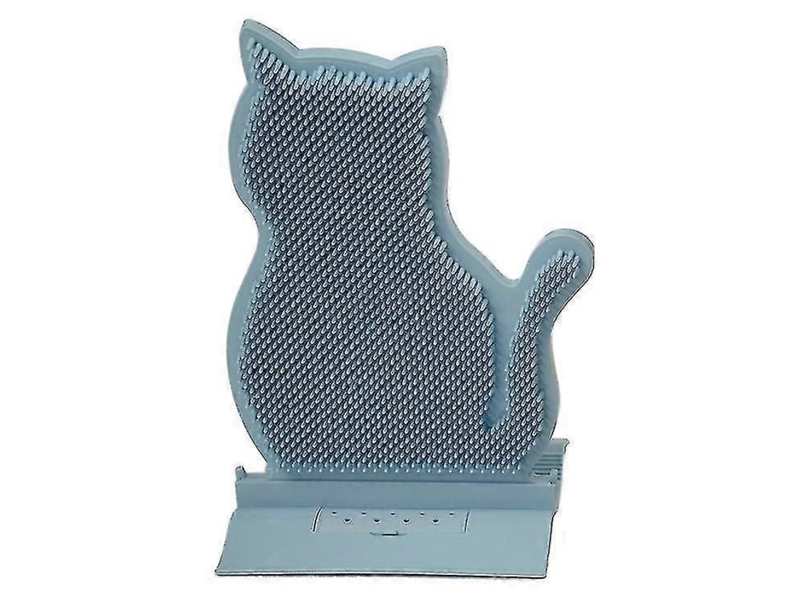 Massageador Facial para Gatos, Auto cuidado Gatos de Todos os Tamanhos Escova Texturizada em Formato Gato GOKOCO