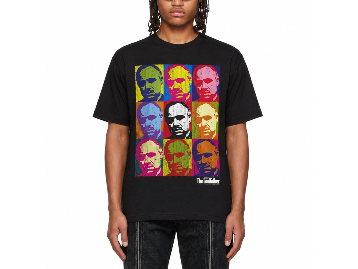 Rockinstone Godfather Vitowarhol Black Adult T-shirt Size:m