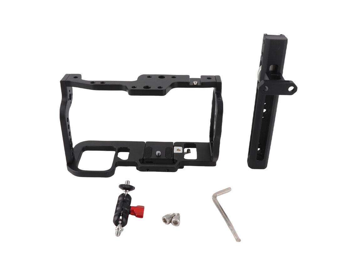 Camera Cage With 1/4 3/8 Inch Threads Cold Shoes Aluminum Alloy Camera Cage Rig For Bmpcc 4k 6k LAXISCREED