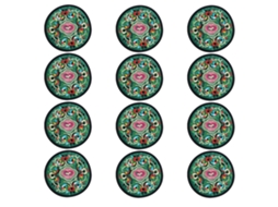 Apoios de Copo de Tecido Bordado para Bebidas com Design Floral Étnico Vintage NEVEANCE