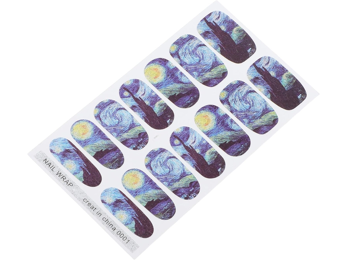 Adesivos De Pvc Para Unhas Com Estampa De Estrelas, Perfeitos Para Uma Nail Art Misteriosa.