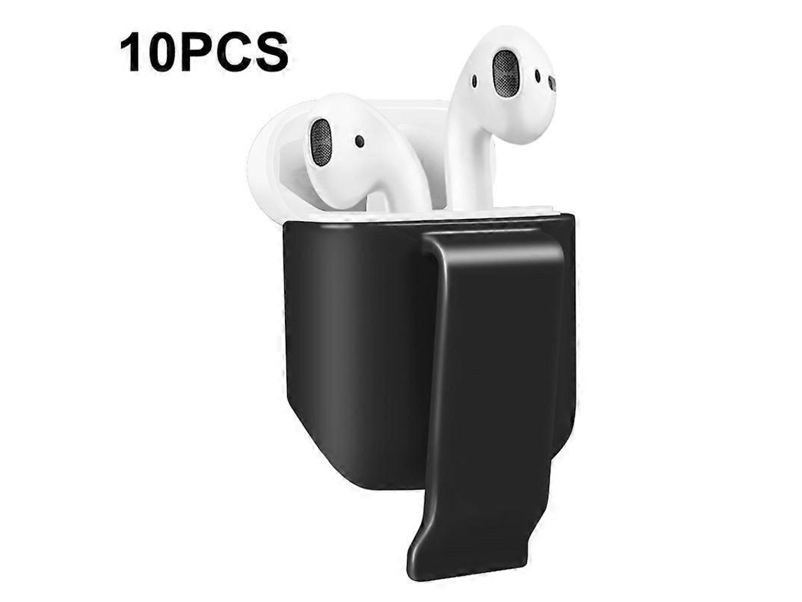 Conjunto de 10 capas protetoras portáteis para fones de ouvido com gancho de cintura, compatíveis com AirPods 2. GIECY