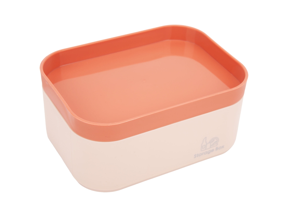Organizador de Mesa Compacto e Simples com 6 Compartimentos, na Cor Rosa, Ideal para Maquiagem, Joias BRILVIBERA